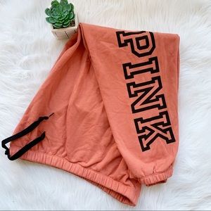 Pink Victoria’s Secret Orange Joggers Size XL